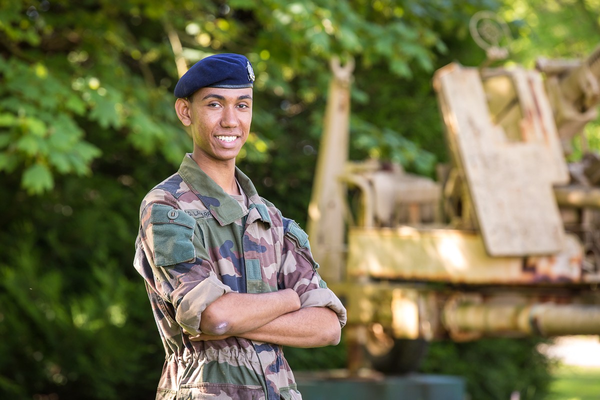 Donovan, élève à l'école de Fusiliers marins de Lanester _ © Fanch Galivel