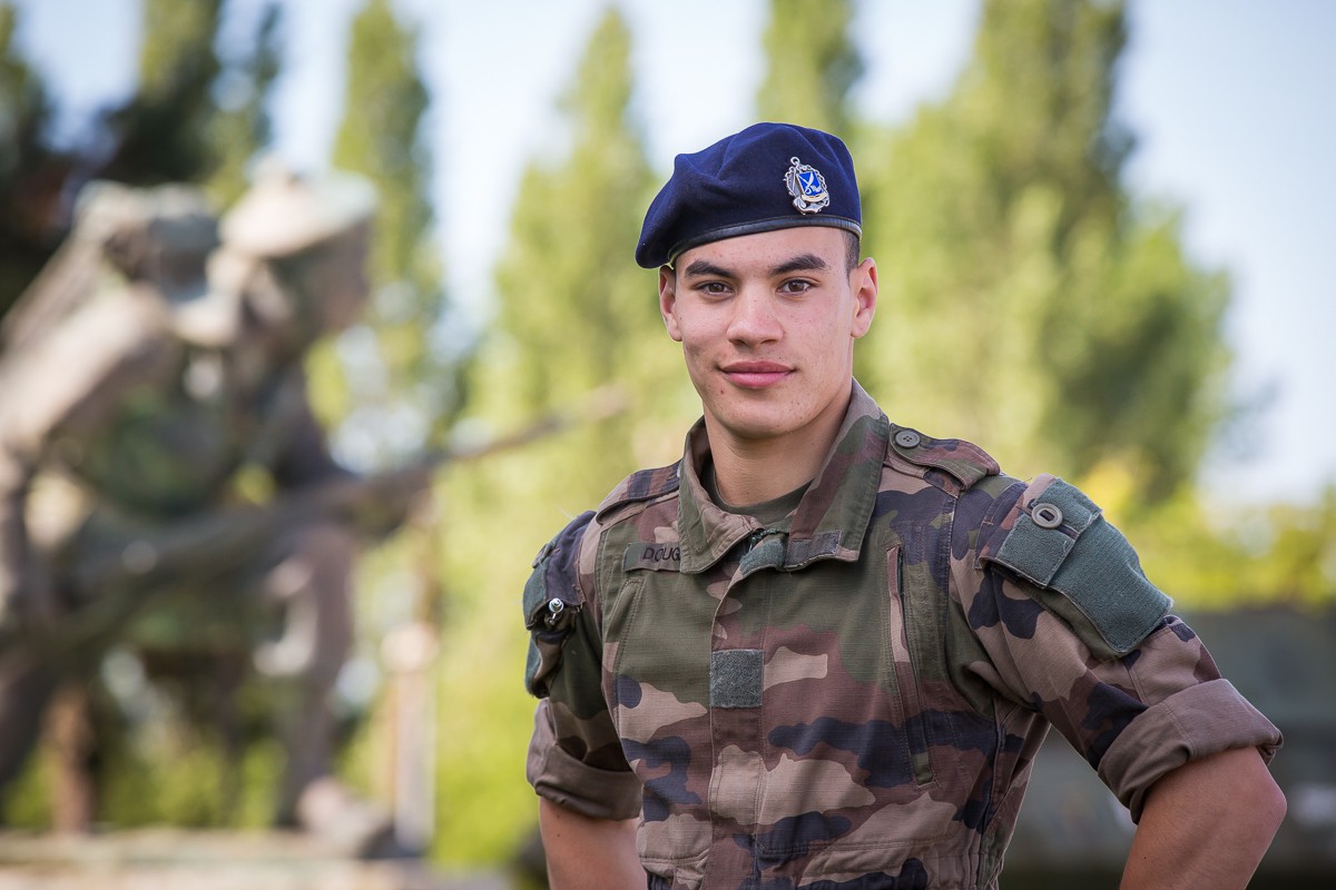 Liès, élève à l'école de Fusiliers marins de Lanester _ © Fanch Galivel