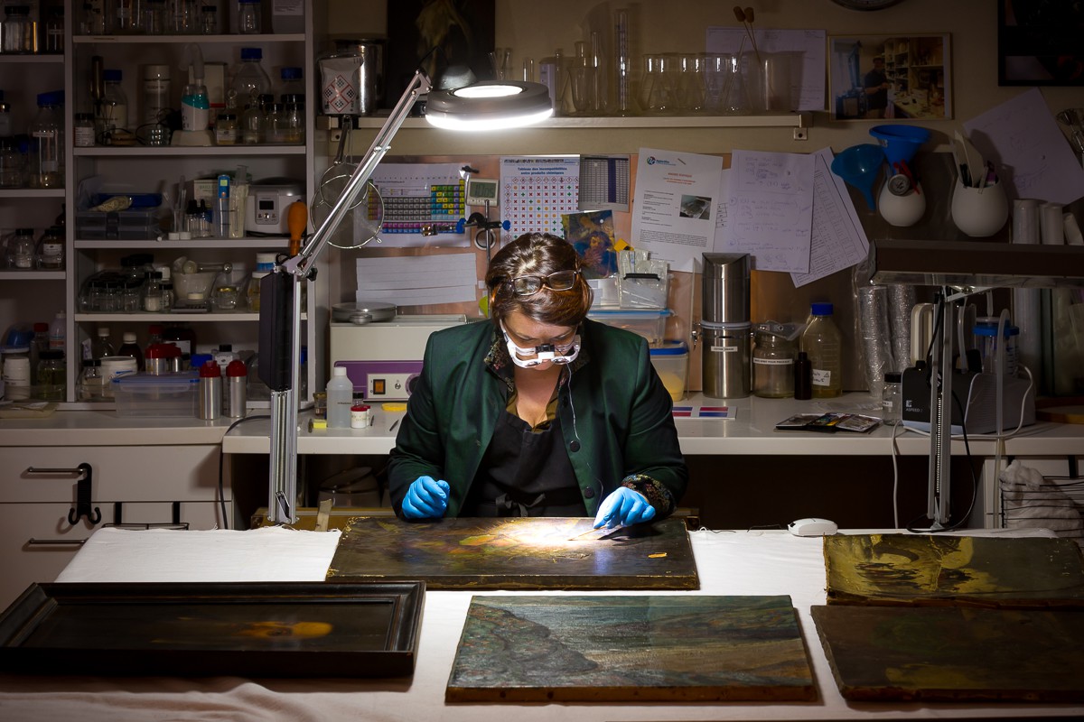 ARCOART_ Magalie Troy _Atelier de Conservation-Restauration du Patrimoine. © Fanch Galivel