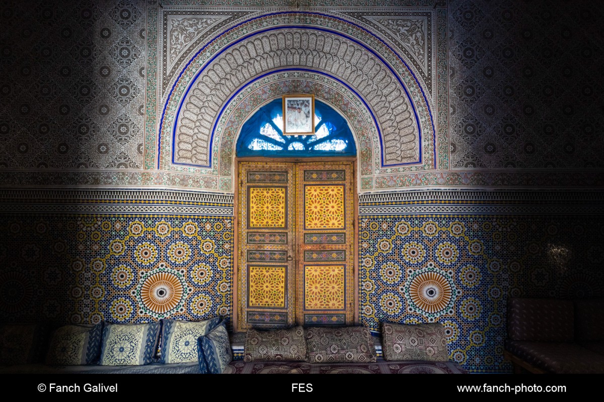 Le Palais El Glaoui dans la Médina de Fès au Maroc
