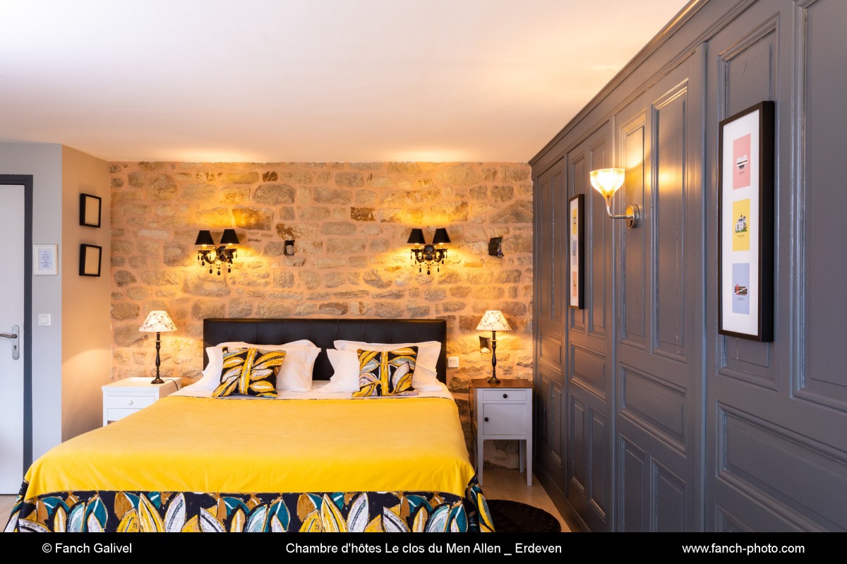 CHAMBRE HERMINE. Chambre d'hôtes  Le clos du Mèn-Allèn - Morbihan