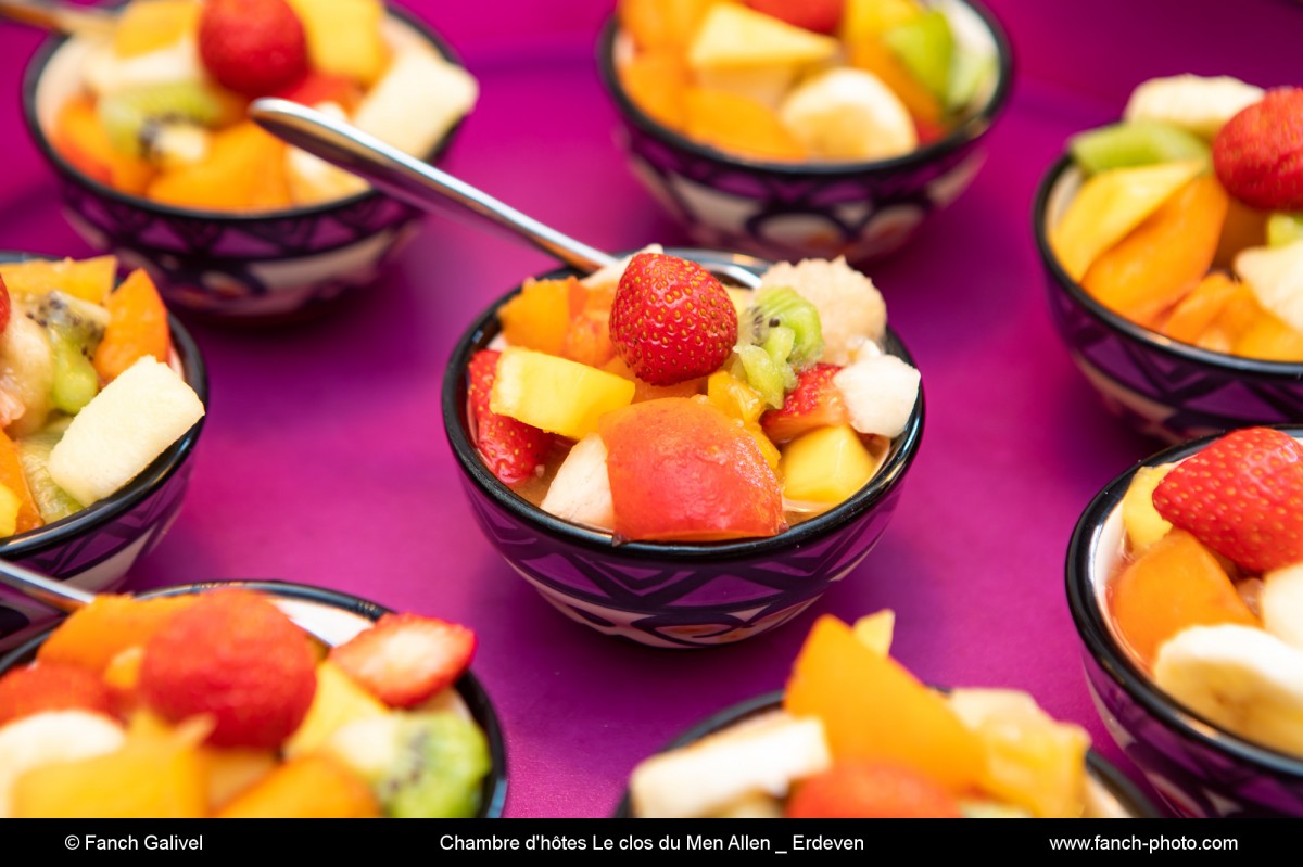 Chambre d'hôtes - Le clos du Mèn-Allèn. Petit-déjeuner
