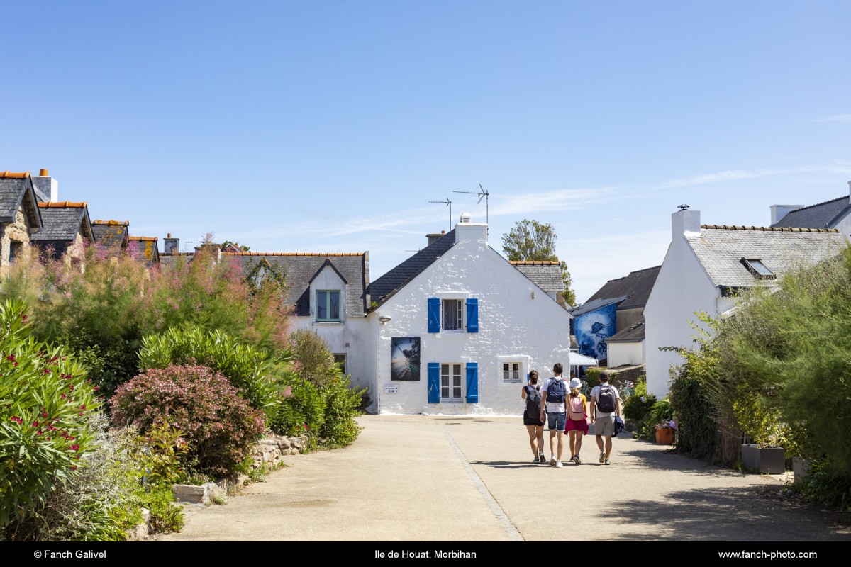 Le bourg de l'ile de Houat