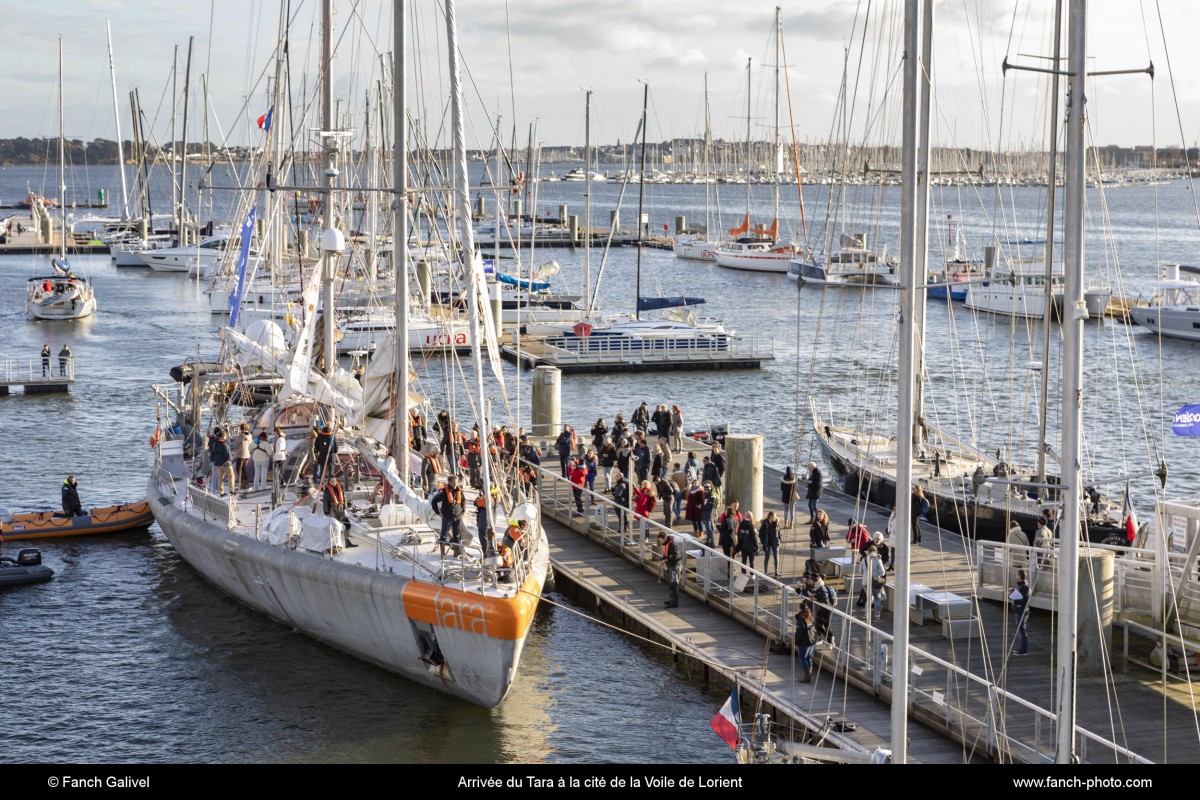 Arrivée du Tara à la cité de la voile de Lorient le 23 novembre 2019