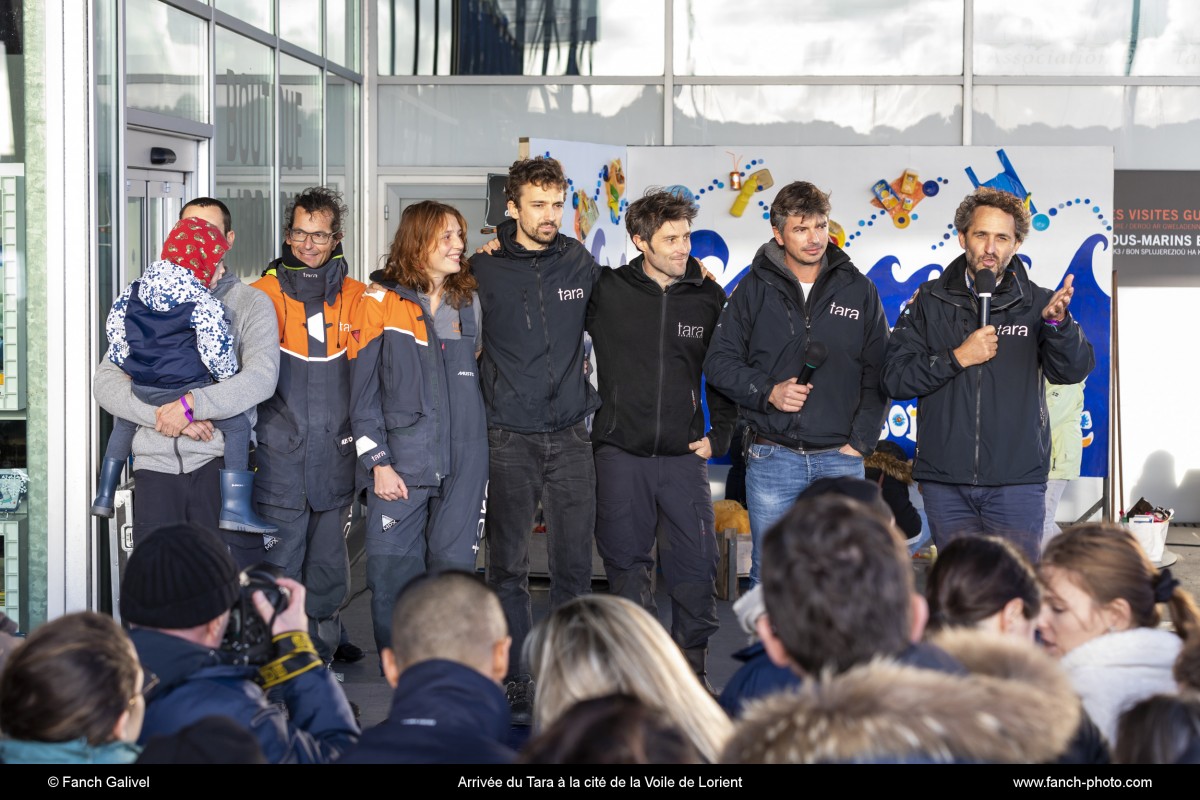 Arrivée du Tara à la cité de la voile de Lorient le 23 novembre 2019