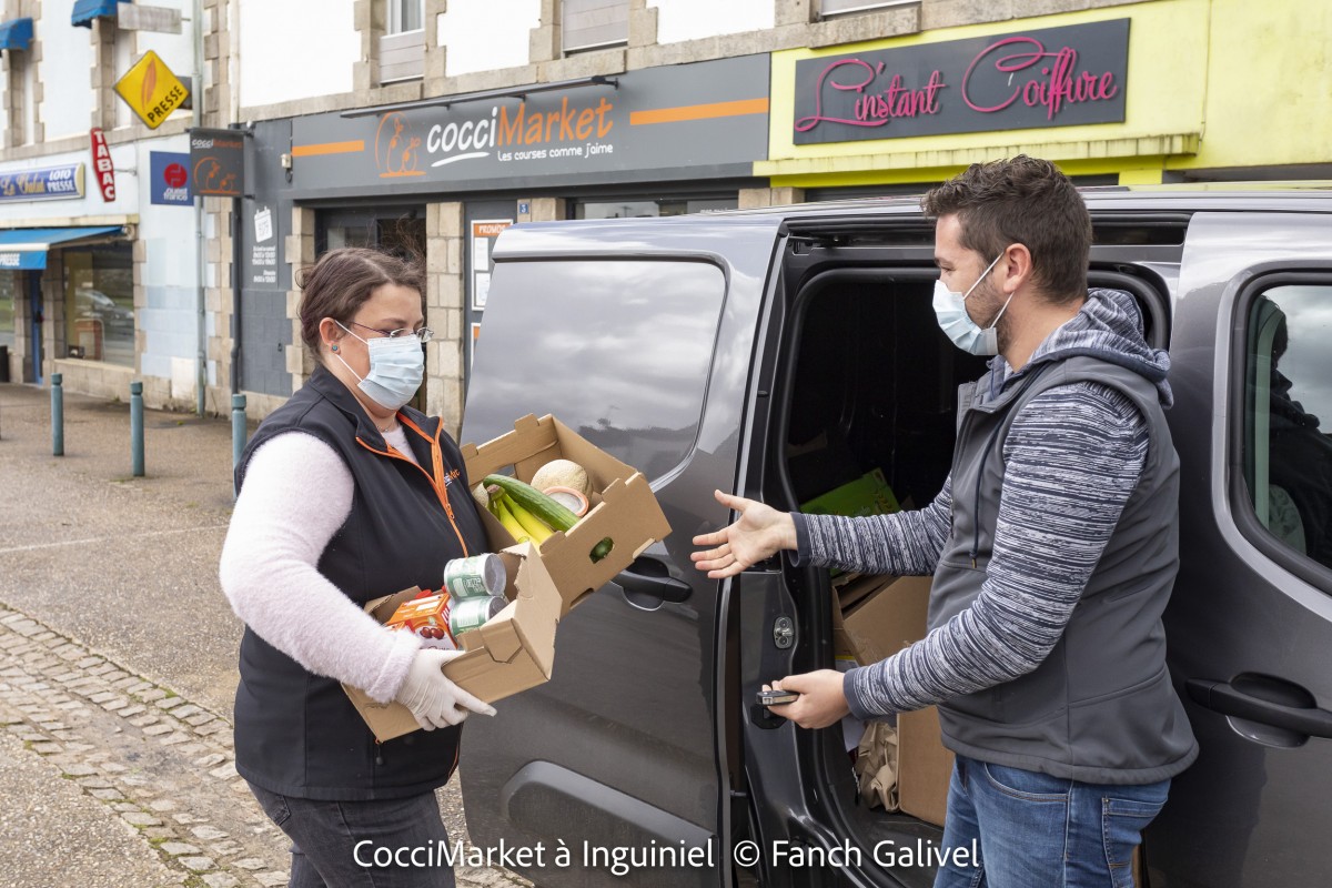 Livraison à domicile _ CocciMarket à Inguiniel durant la période de confinement covid-19.