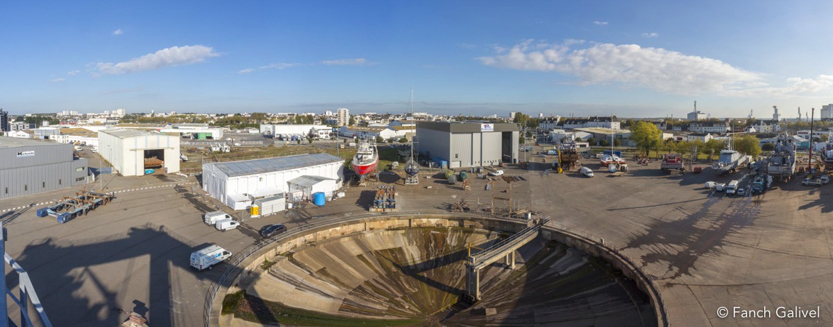 Aire de réparation navale _ anneau de Keroman à Lorient