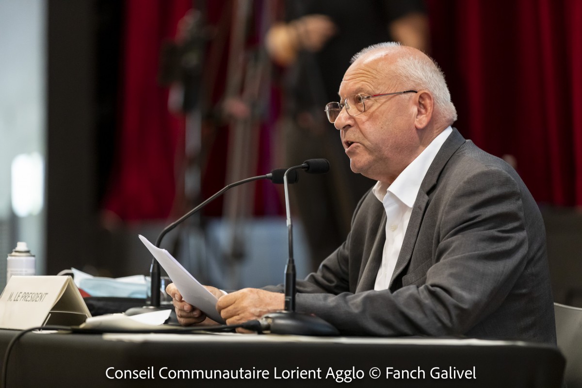 Installation du conseil communautaire de Lorient Agglo.