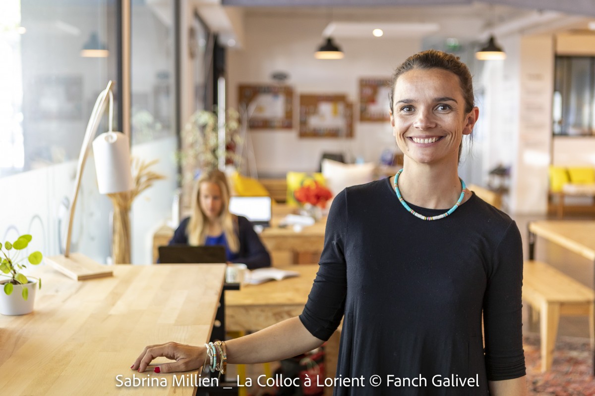 Sabrina Millien. Association de la colloc avec une association sur la transition énergétique