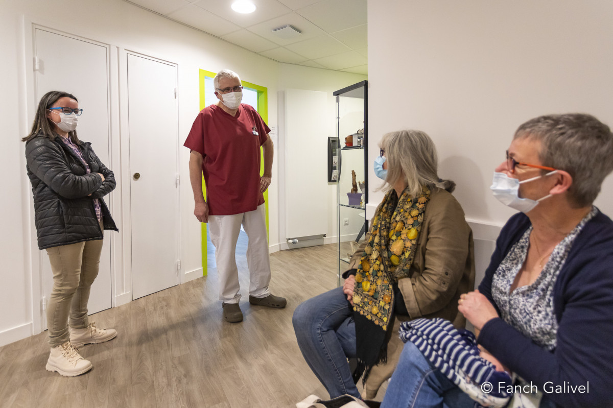 Espace d'attente de la maison de santé de Bubry