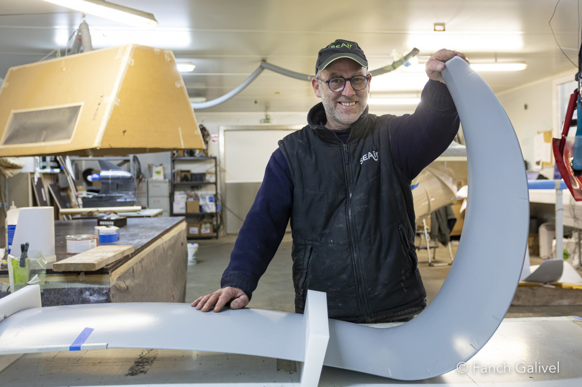 Portrait de Julien Grancher, greffeur de foils chez Seair.