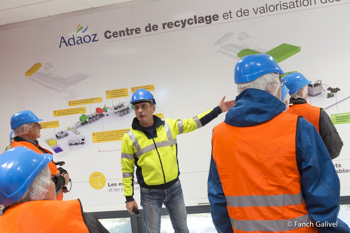 Visite du centre de Tri Adaoz de Caudan