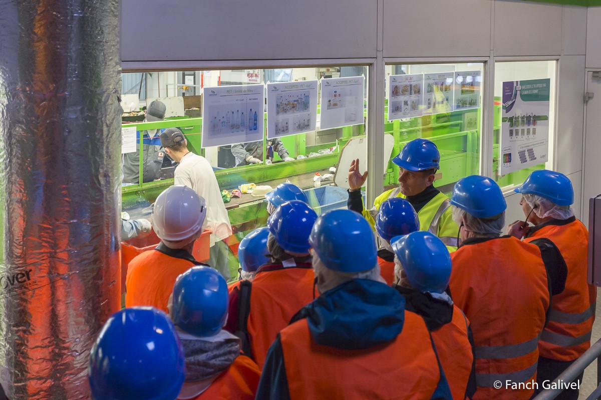 Visite du centre de Tri Adaoz de Caudan