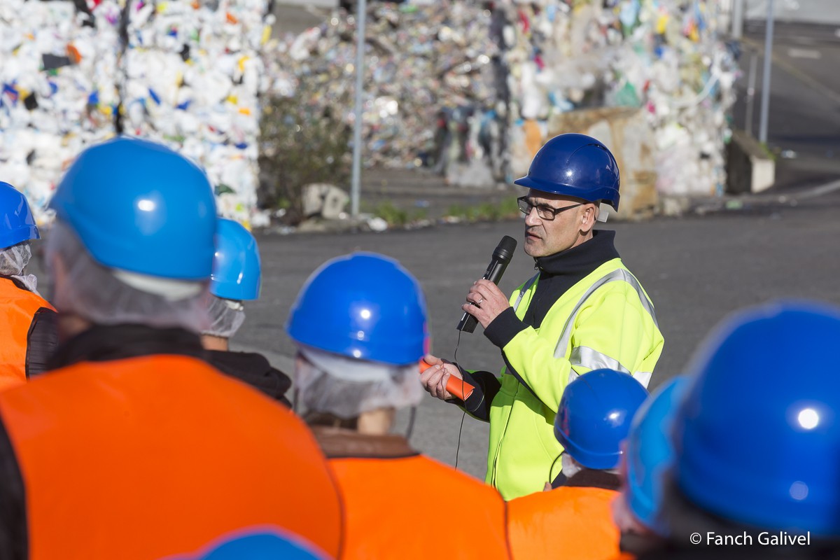 Visite du centre de Tri Adaoz de Caudan