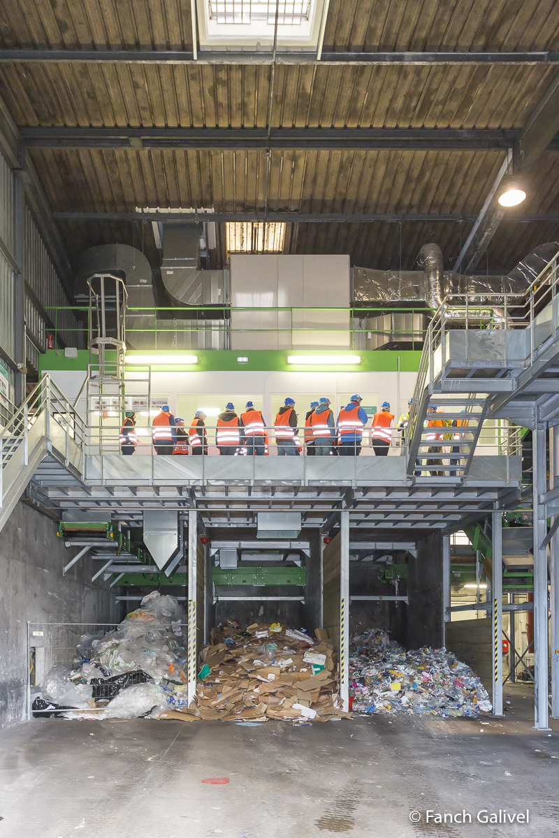 Visite du centre de Tri Adaoz de Caudan