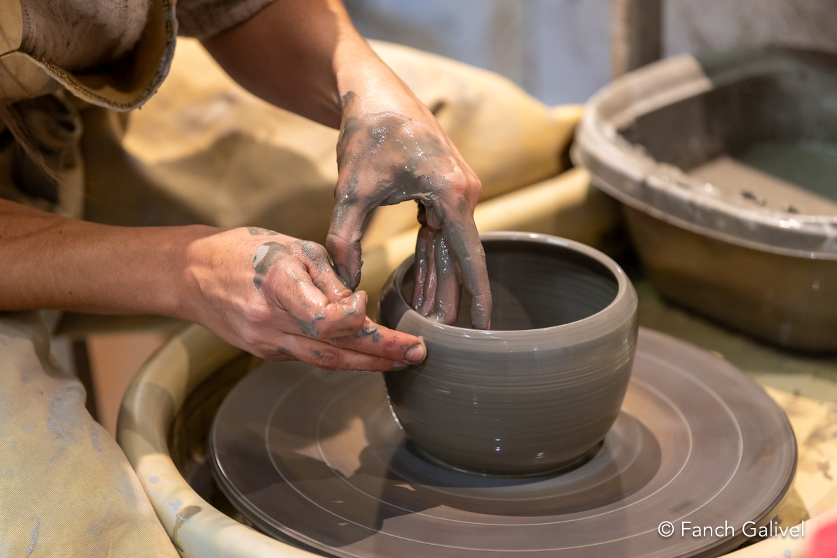 Le "Bocal" à Carnac. Marion, potière
