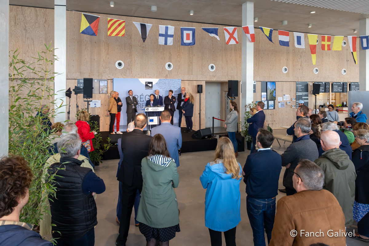 Inauguration de la gare maritime de Quiberon en présence d'élus