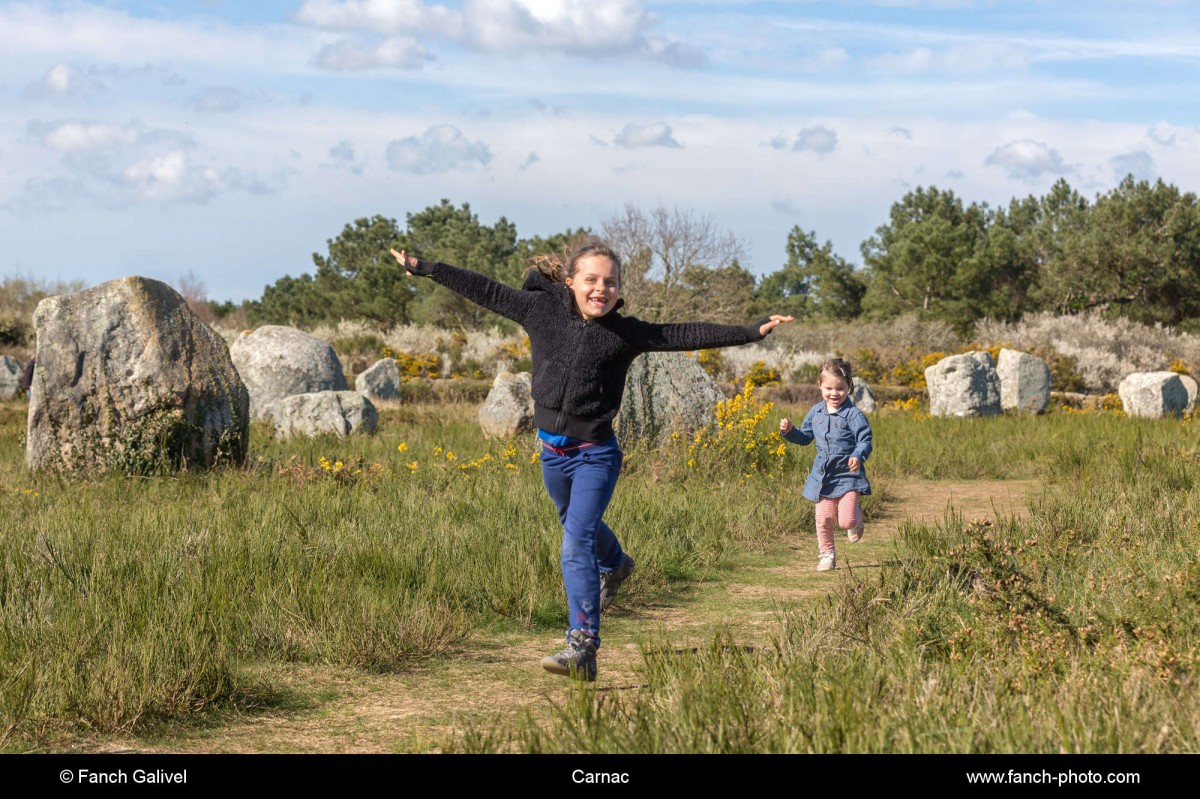 Promenade dans les alignements du Ménec à Carnac