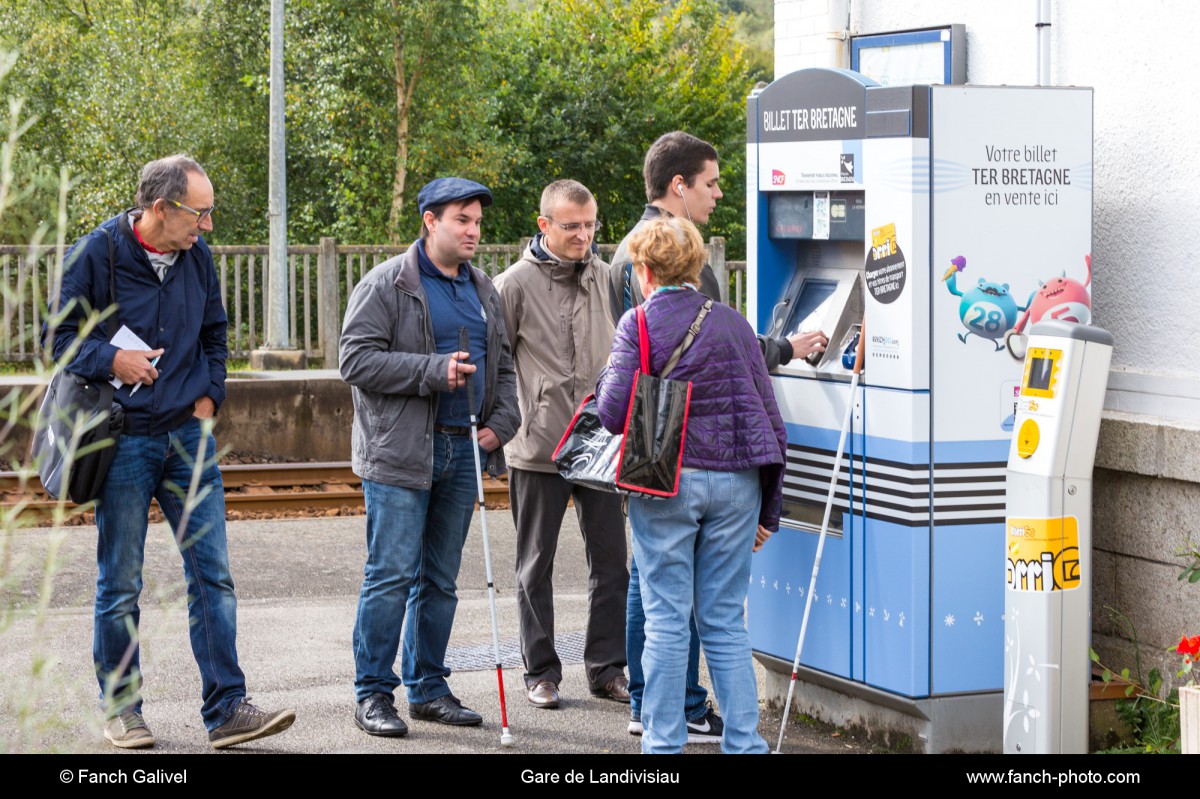 Gare de Landivisiau lors de la concertation avant l'aménagement définitif.
