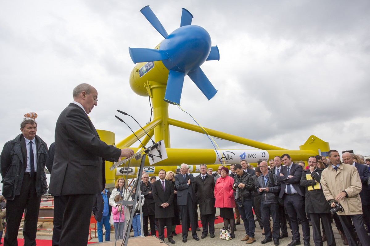 Inauguration de l' hydrolienne Sabella D10 _ Brest