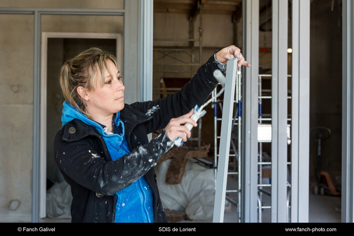 Suivi du chantier au SDIS de Lorient