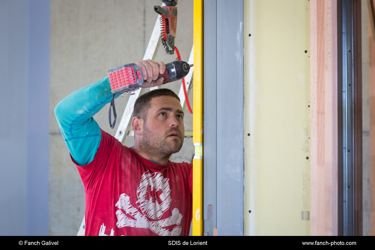 Suivi du chantier au SDIS de Lorient