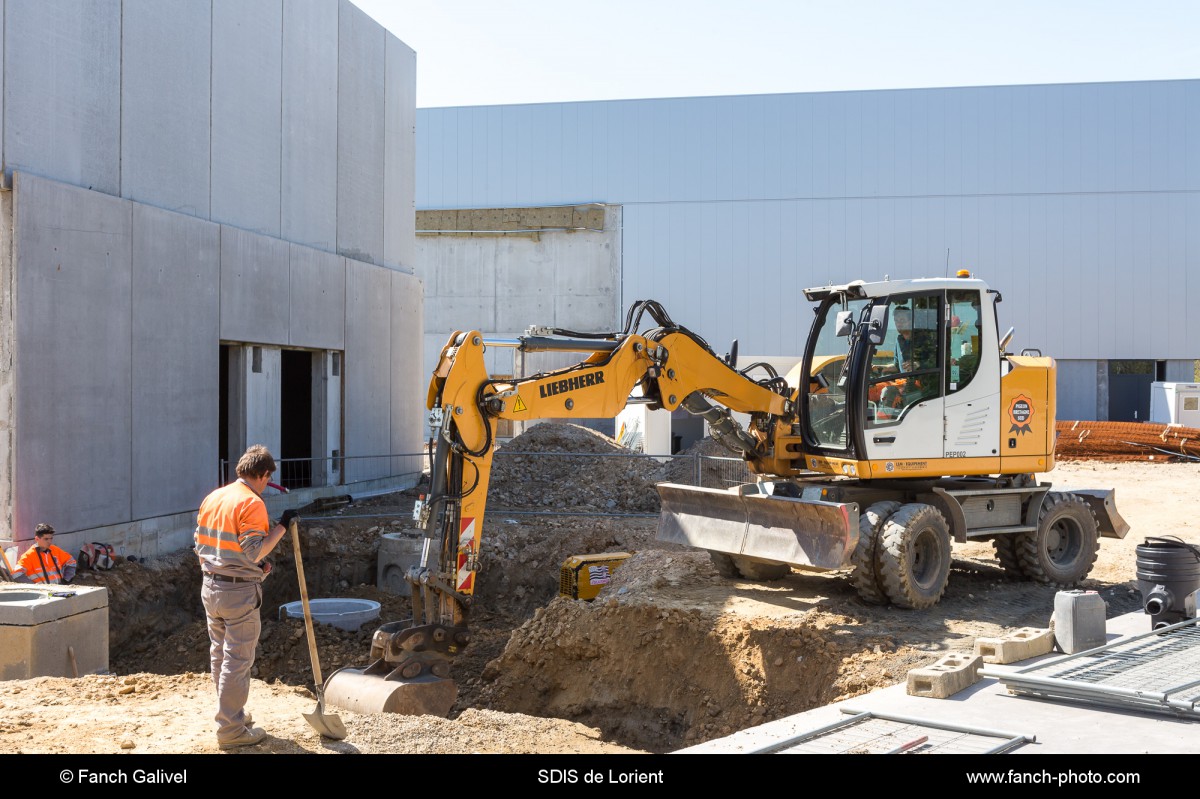 Suivi du chantier au SDIS de Lorient