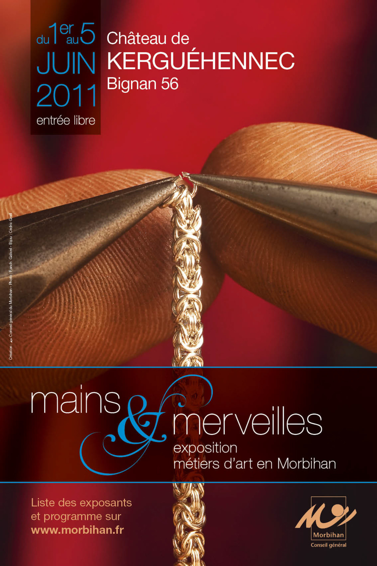 Affichage pour l'événement Mains et Merveilles du CG56_ photo: Fanch Galivel