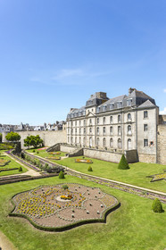 Le jardin et le château de l'Hermine à Vannes