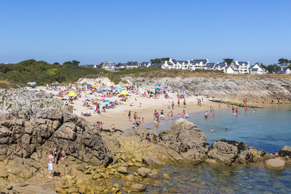 La plage du Pérello à Ploemeur.