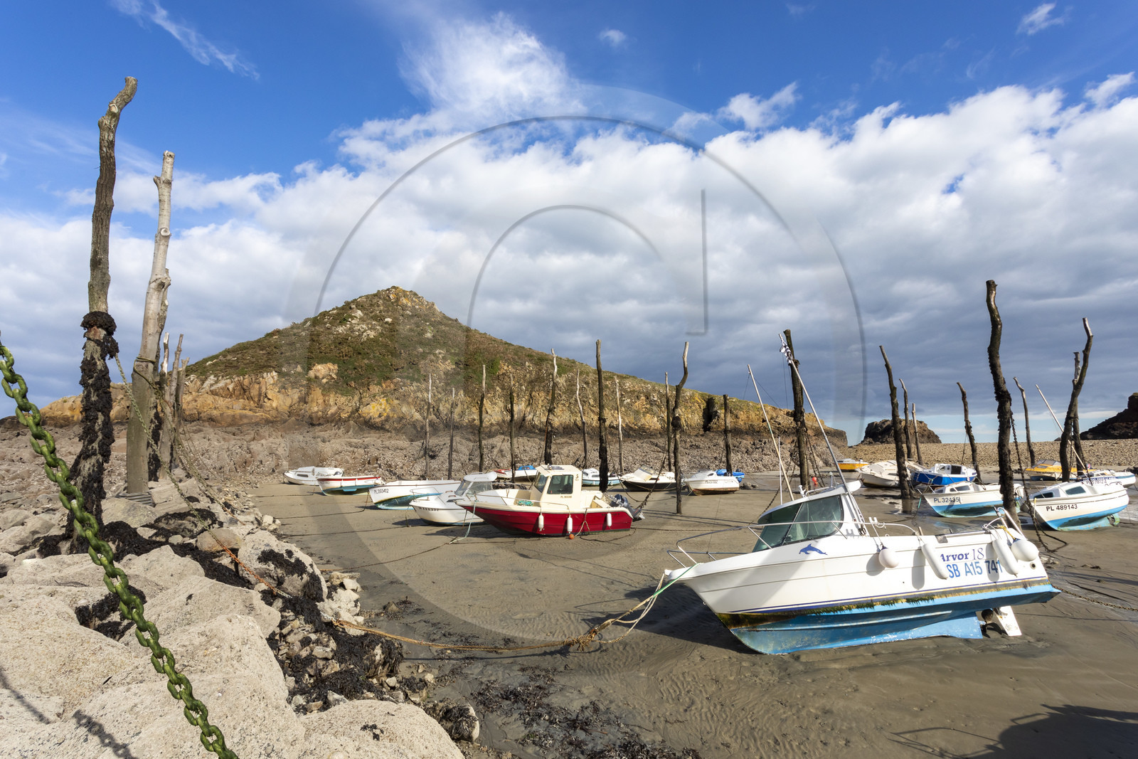 Le port de Gwin Zégal à Plouha