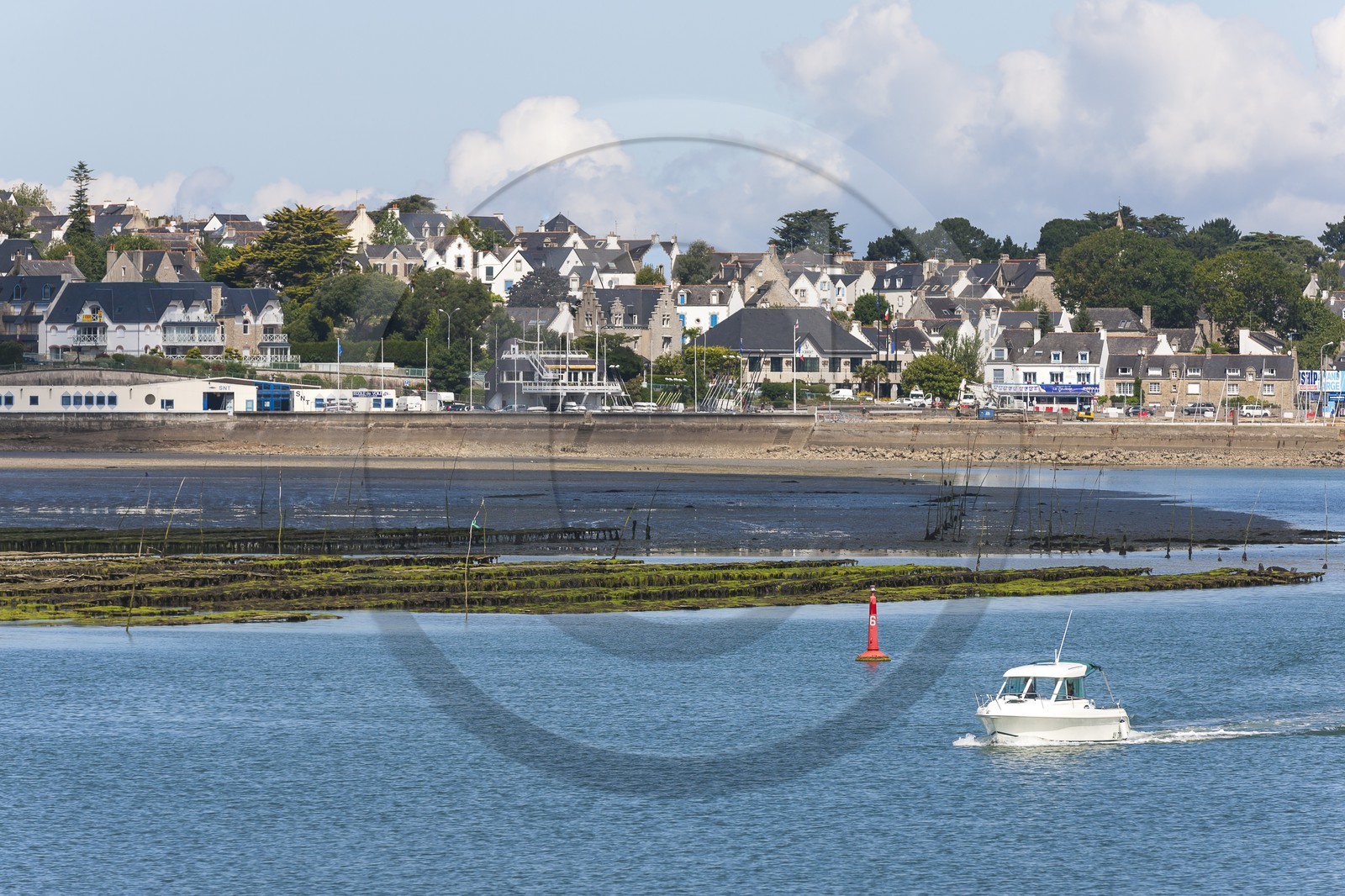 La riviere de Crach depuis Saint-Philibert.