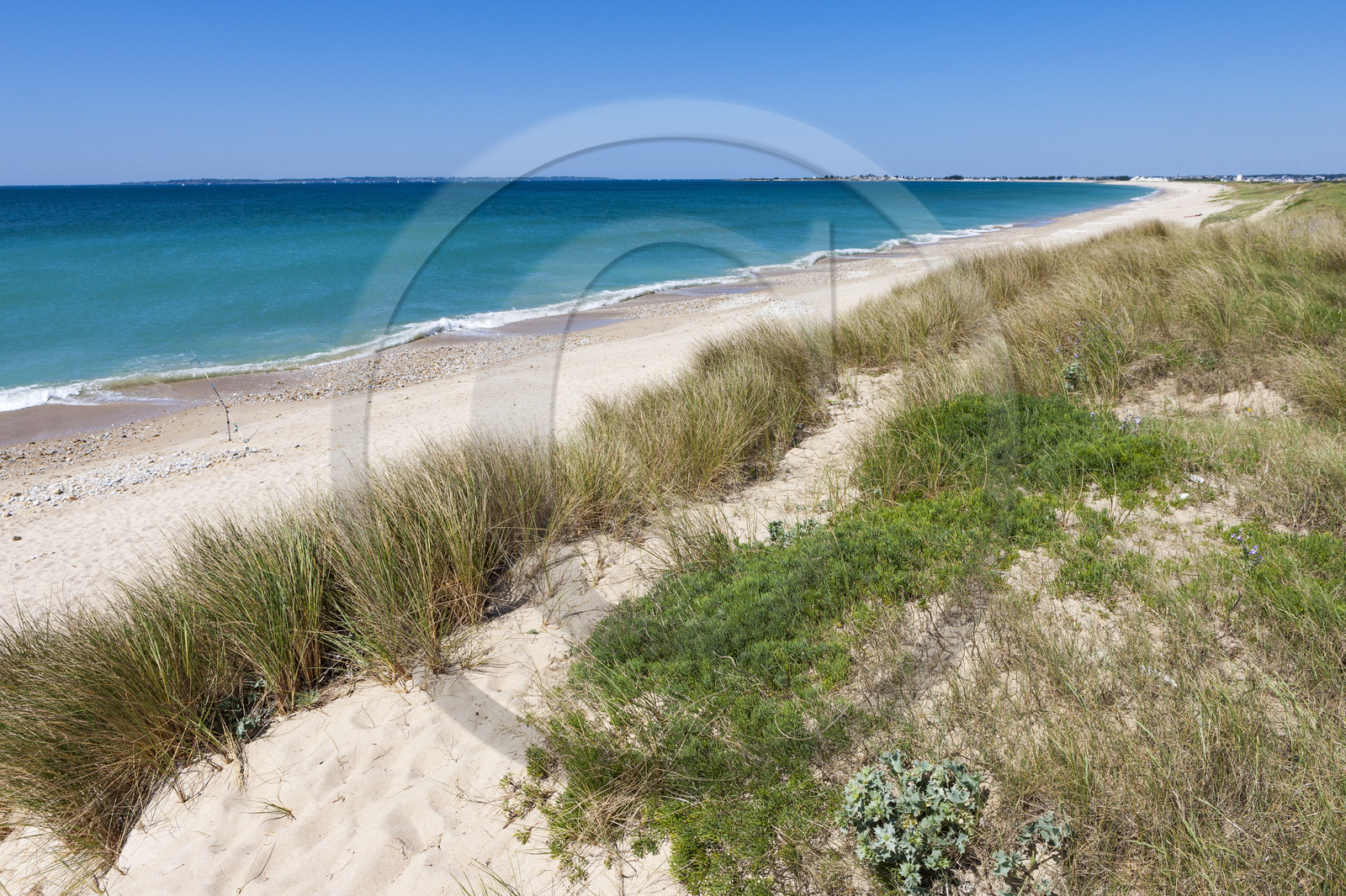 La plage de Lines à Gâvres