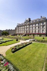 Le jardin et le château de l'Hermine à Vannes