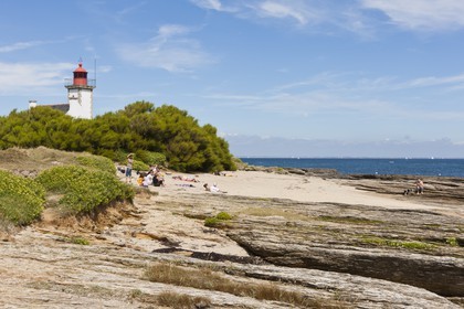 France, Morbihan(56), ile de Groix,Le phare de la pointe des Chats