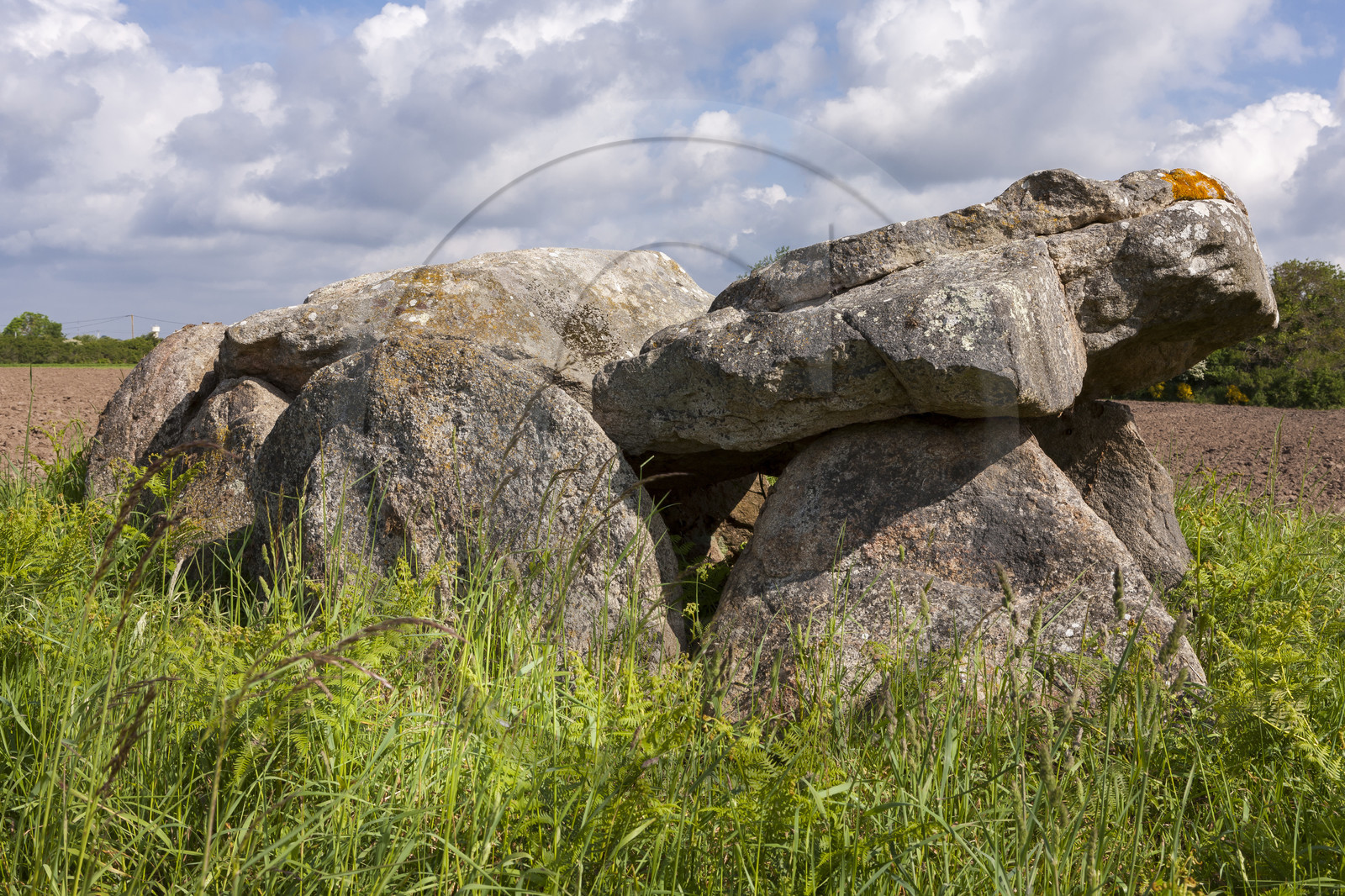 Le dolmen de Kerangre à Erdeven.