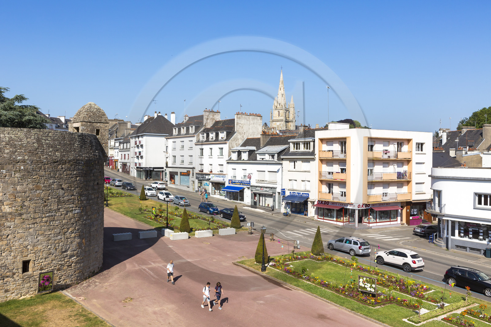 Vue depuis les remparts d'Hennebont