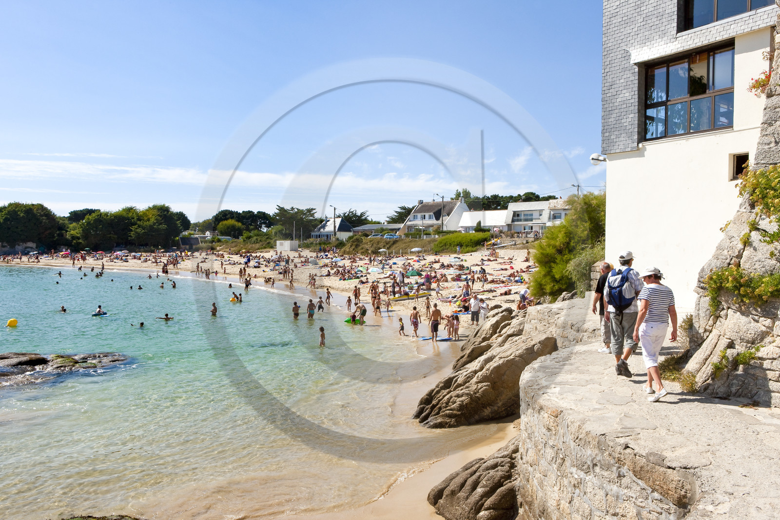 La plage du Pérello à Ploemeur