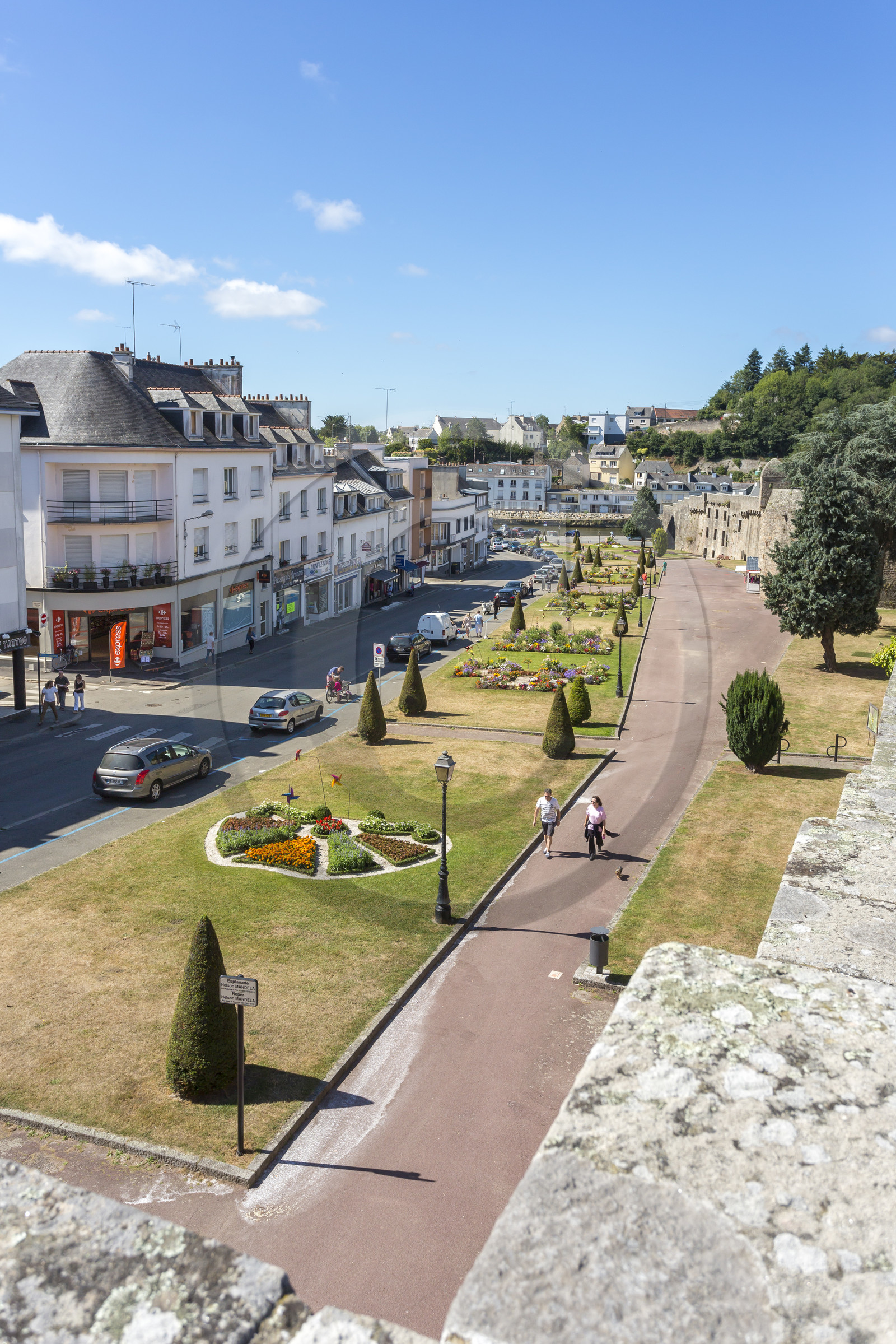 Vue depuis les remparts d'Hennebont