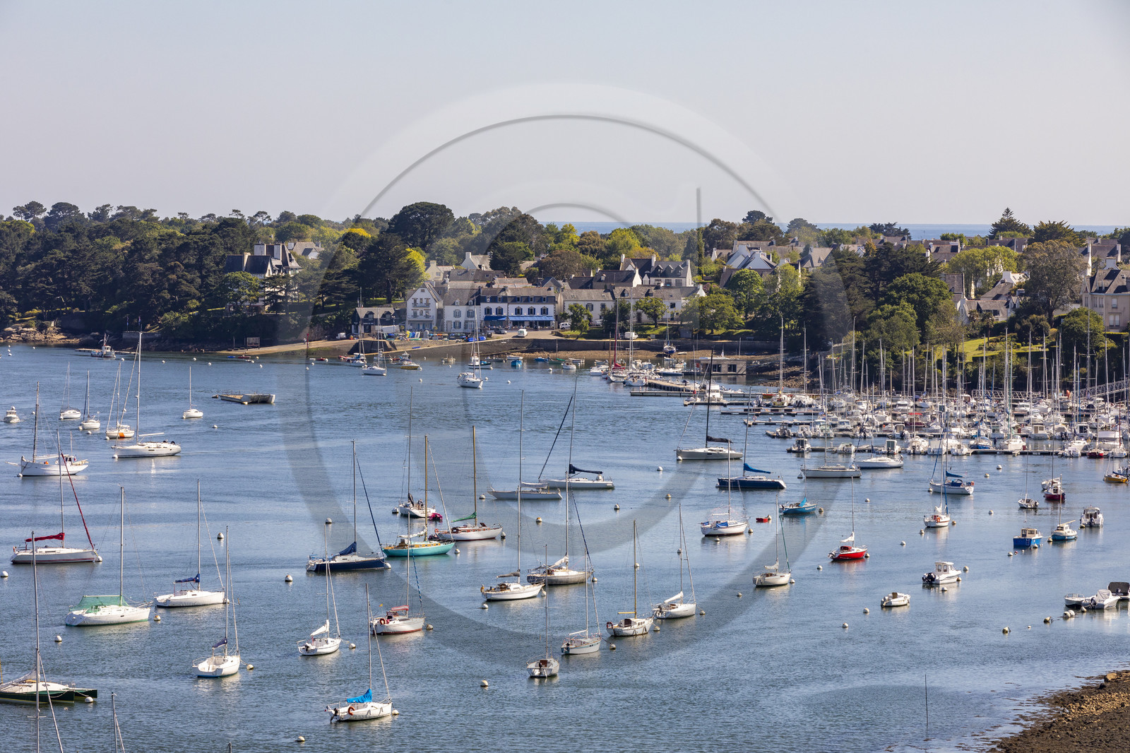 Le port de Sainte-Marine sur la rive droite de l'Odet