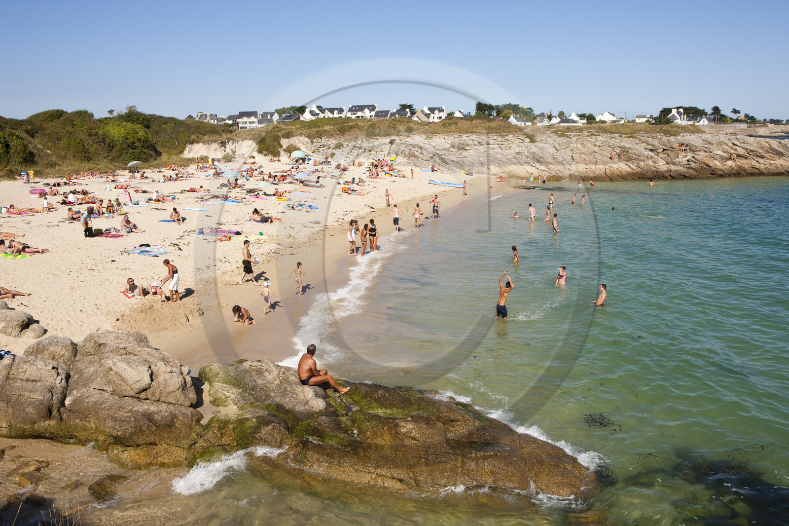 La plage du Pérello à Ploemeur