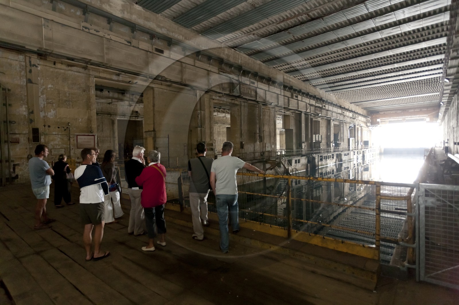 Lorient _ visite du bloc K3 de la base de sous-marins. Lorient _ visit of the block K3 base submarines.