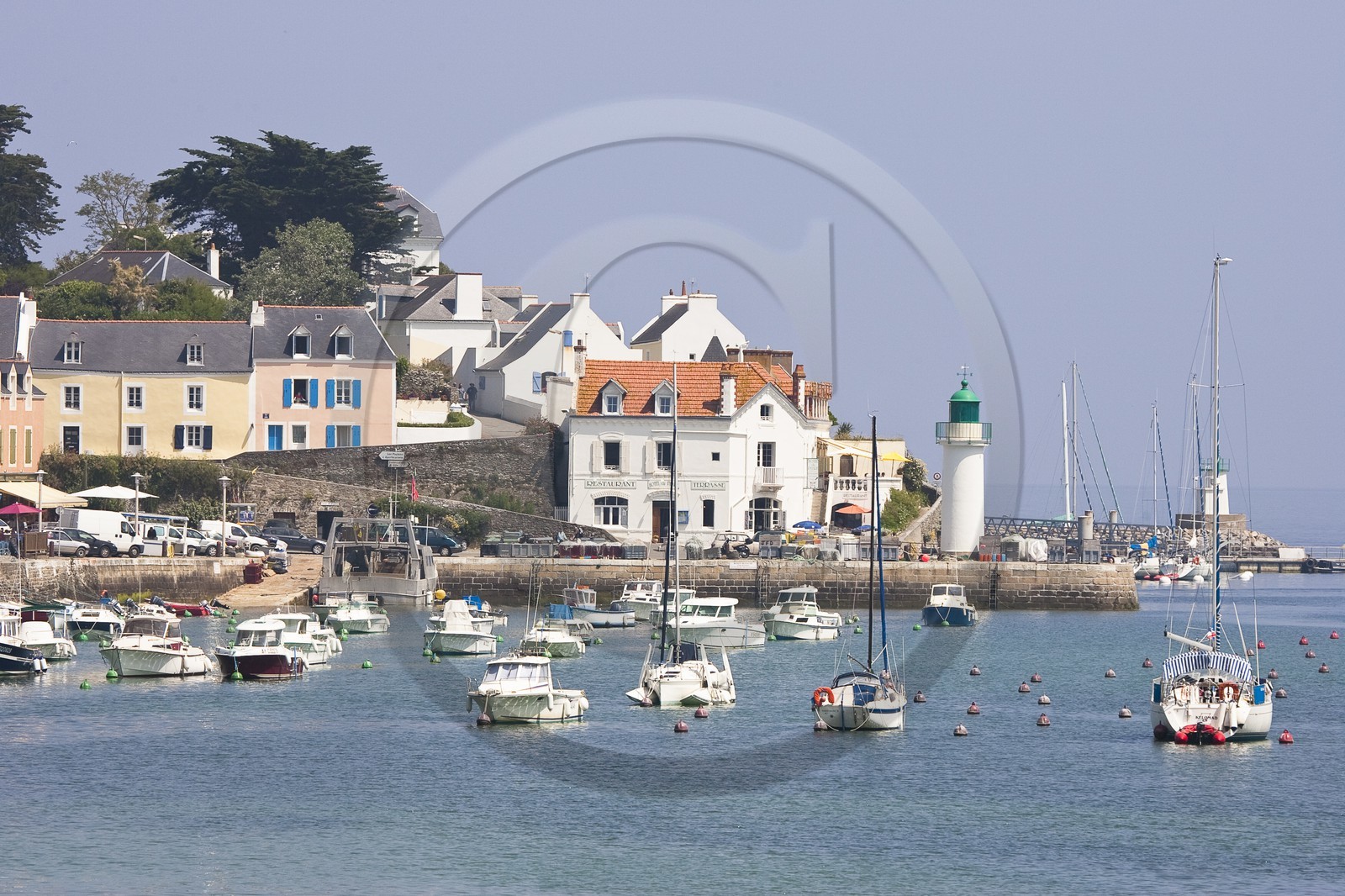 Le port de Sauzon_Belle-île en mer_Morbihan_France