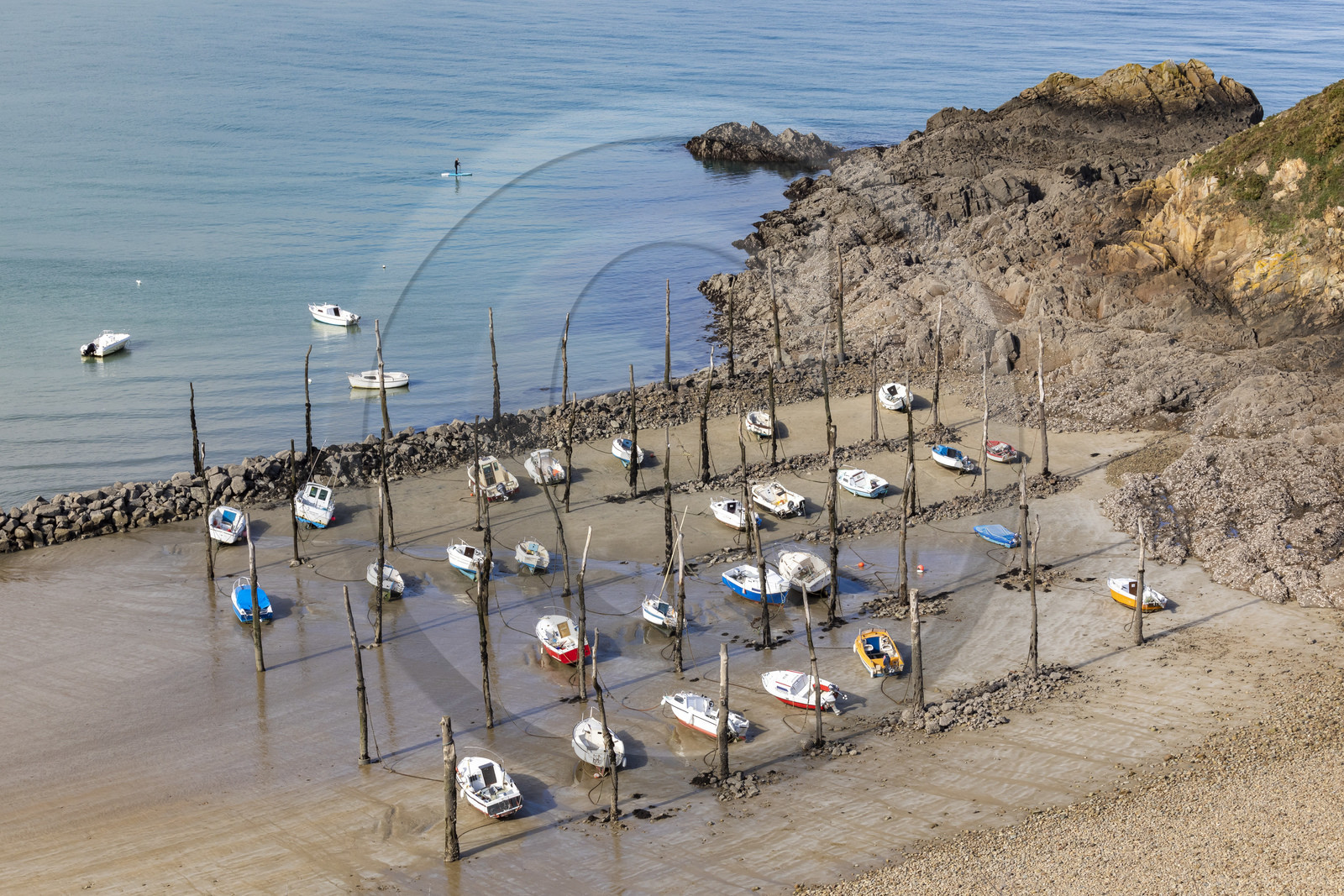 Le port de Gwin Zégal à Plouha