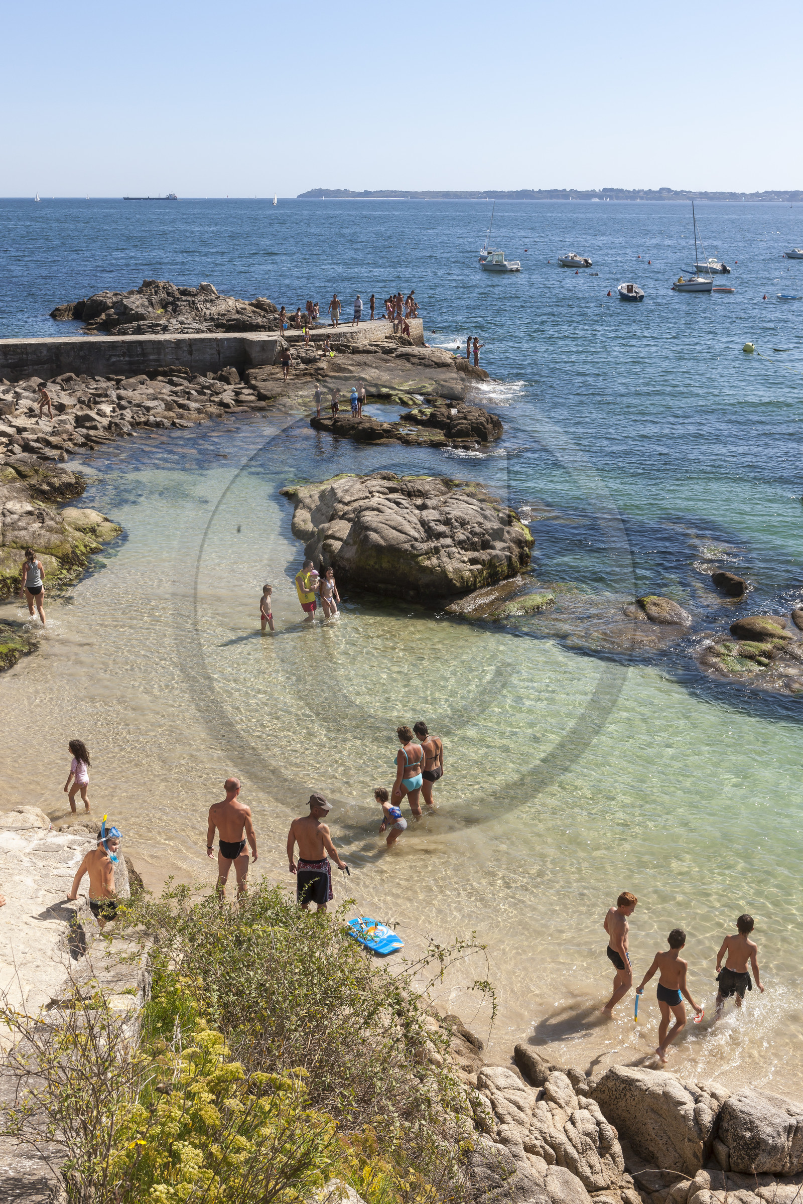 La plage du Pérello à Ploemeur