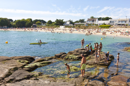 La plage du Pérello à Ploemeur