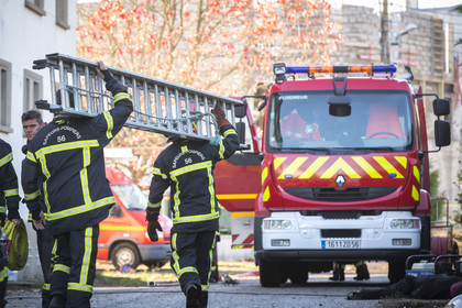 Excercices de maneuvres des pompiers des Ploemeur
