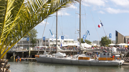 28 Mai 2016, départ du Tara du port de Lorient.