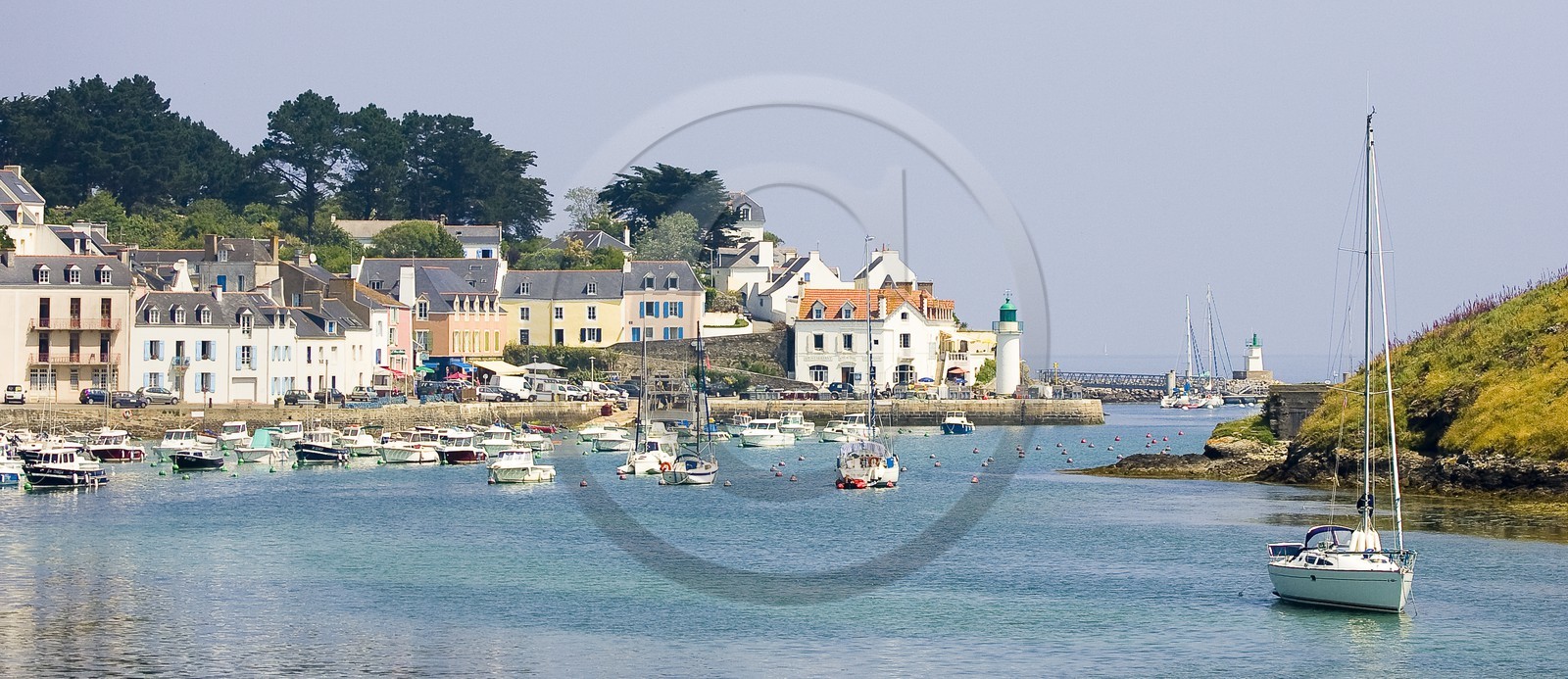 Le port de Sauzon_Belle-île en mer_Morbihan_France