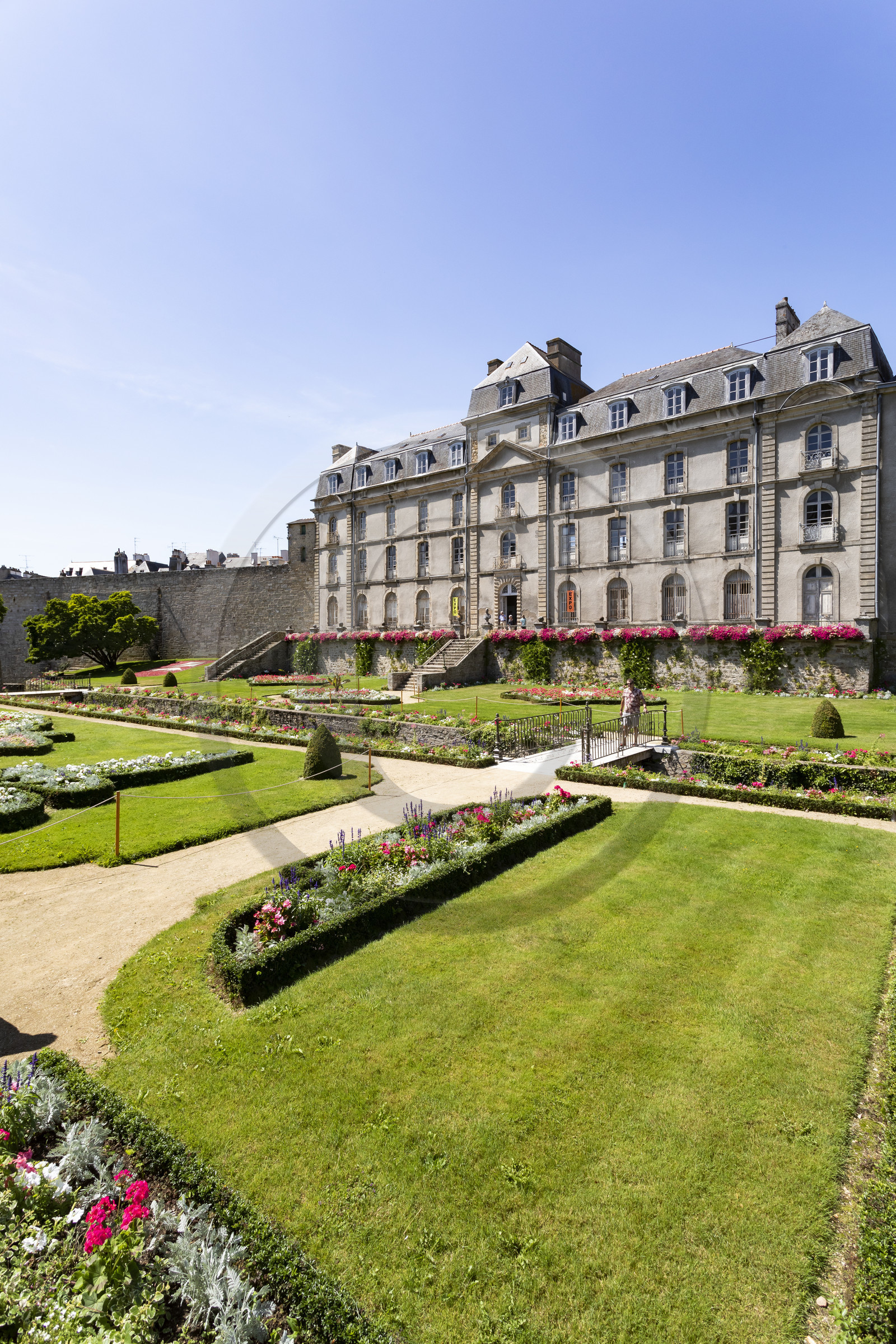 Le jardin et le château de l'Hermine à Vannes